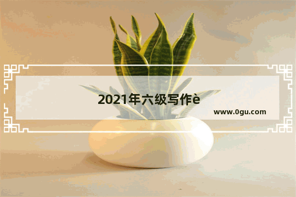 2021年六级写作考图表吗