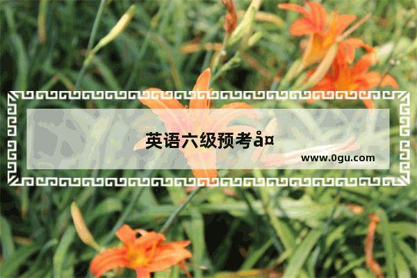 英语六级预考多少分