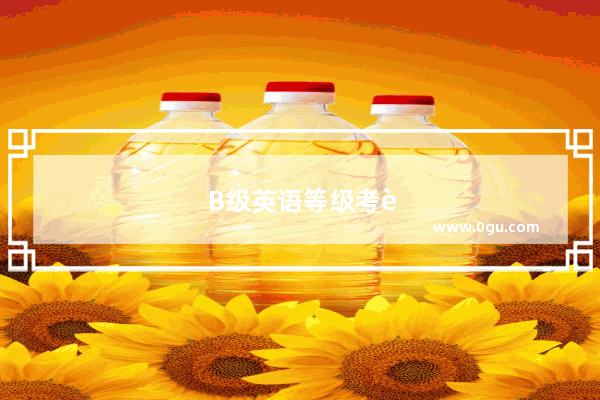 B级英语等级考试的总分多少、多少分可以通过
