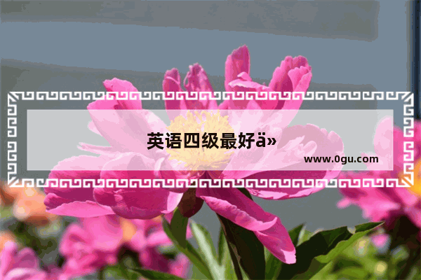 英语四级最好什么时候准备考