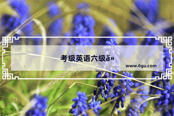 考级英语六级什么时候出成绩