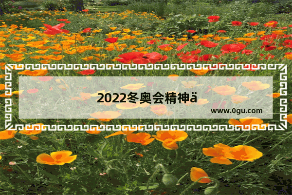 2022冬奥会精神作文素材