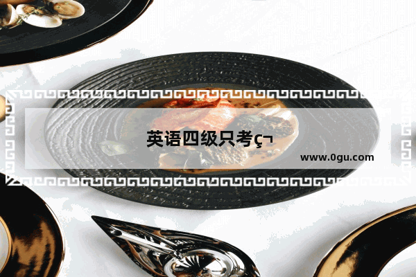 英语四级只考笔试不考口试可以吗