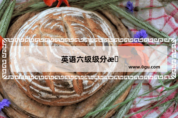 英语六级级分数分配