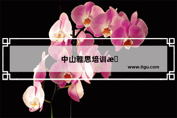 中山雅思培训机构哪家好