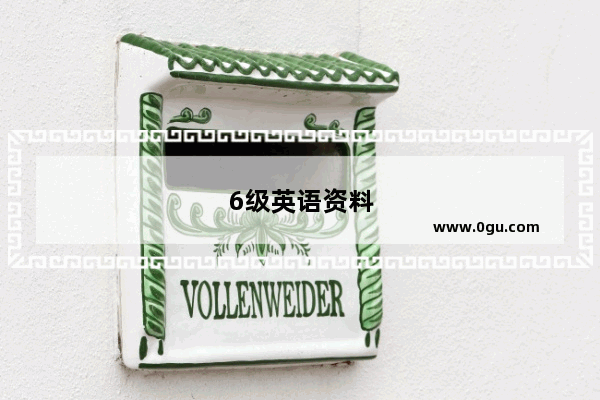6级英语资料