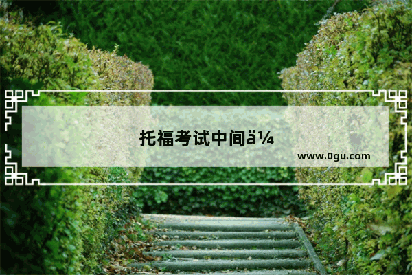 托福考试中间休息吃点什么好