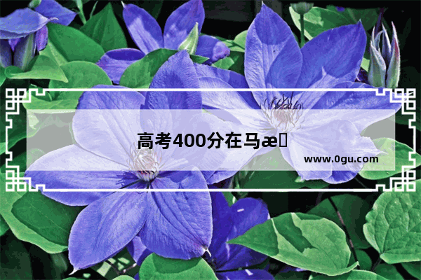 高考400分在马来西亚上什么学校