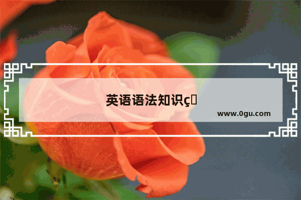 英语语法知识点小学