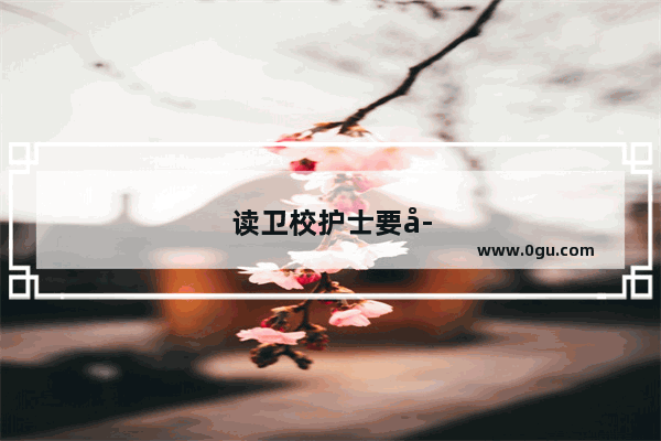 读卫校护士要学英语 数学吗