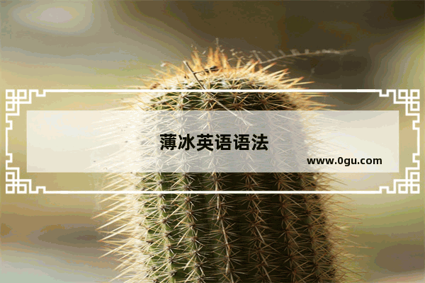 薄冰英语语法