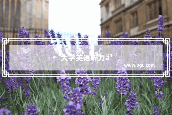 大学英语听力书推荐