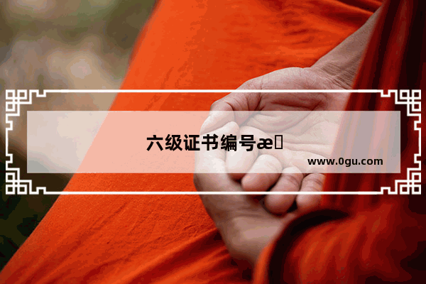 六级证书编号怎么查询