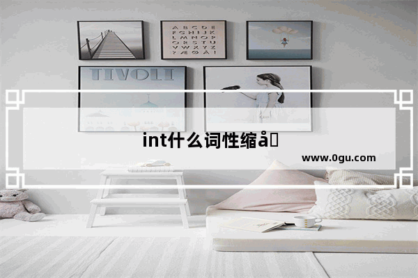 int什么词性缩写