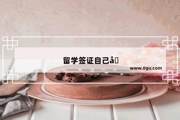 留学签证自己可以办吗