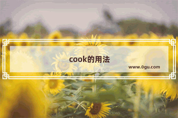 cook的用法