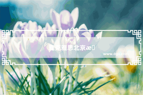 雅克雅思北京有吗