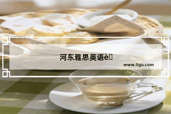 河东雅思英语考试地点