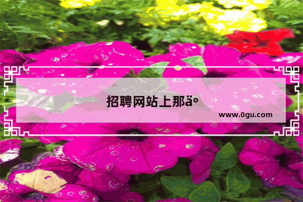 招聘网站上那些找跑船的 工资9千左右 请问这靠谱吗？为什么