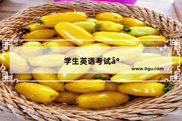 学生英语考试小结怎么写