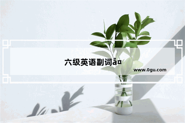 六级英语副词大全