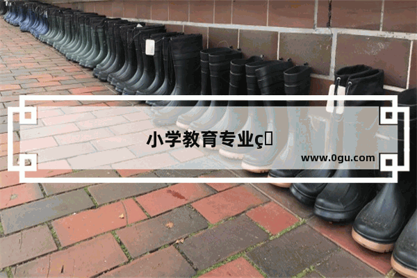小学教育专业用英语怎么说