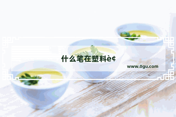 什么笔在塑料袋上写字擦不去