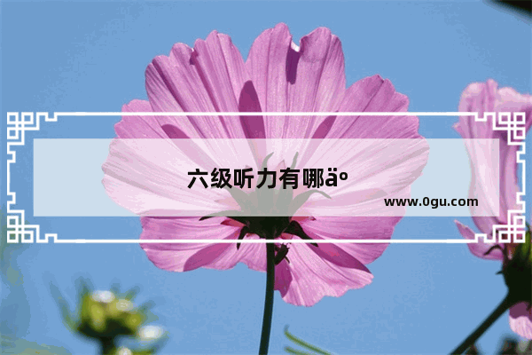 六级听力有哪些题型