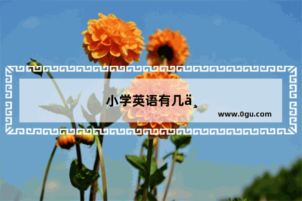 小学英语有几个品种教学