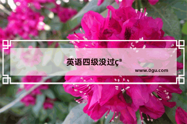 英语四级没过算几级