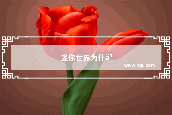 迷你世界为什么实名认证