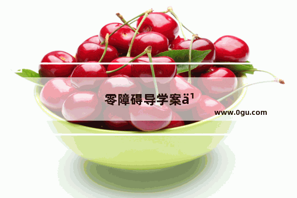 零障碍导学案九年级英语答案