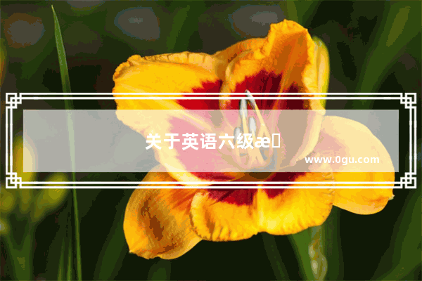 关于英语六级文案