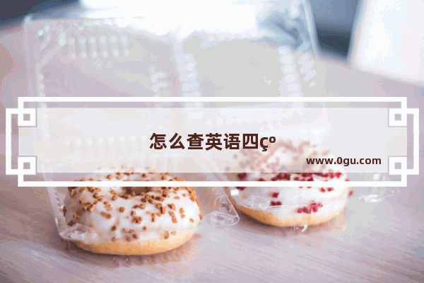 怎么查英语四级合格证书