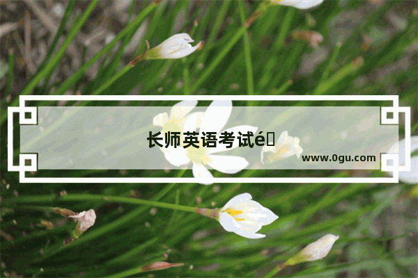 长师英语考试难吗