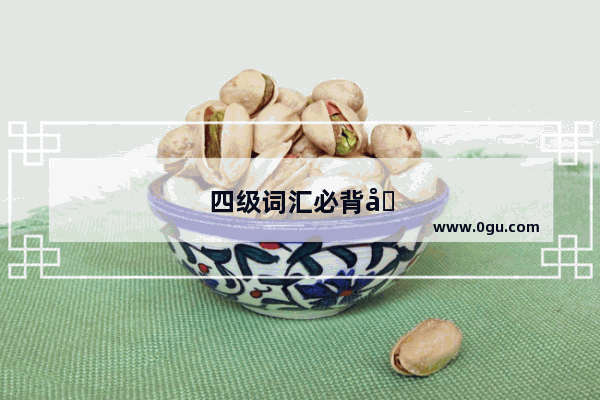 四级词汇必背单词