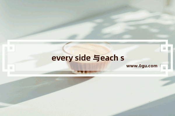 every side 与each side 的区别