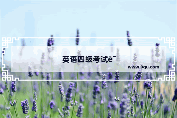 英语四级考试证件照需求大不大