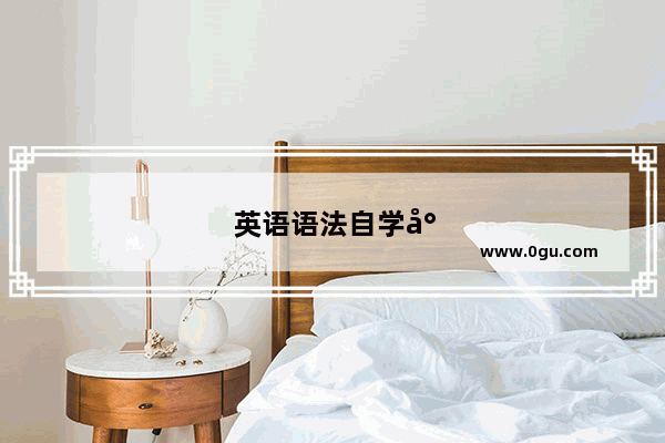 英语语法自学小结怎么写