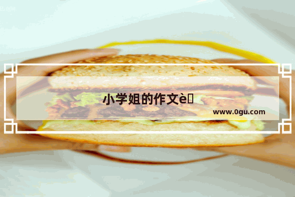 小学姐的作文英语怎么写