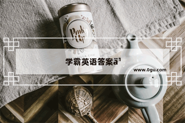 学霸英语答案九年级