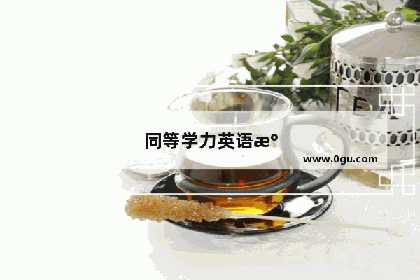 同等学力英语水平