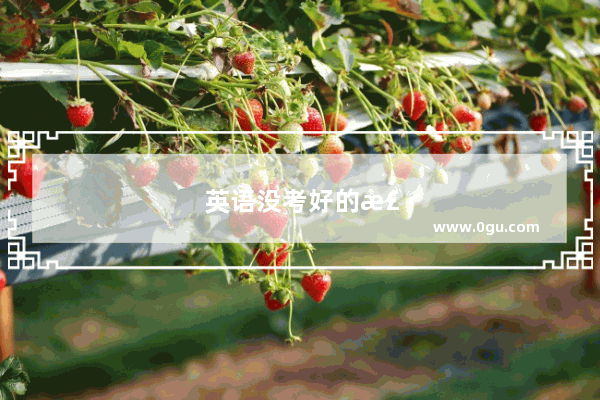 英语没考好的检讨书