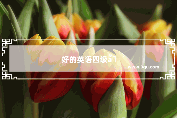 好的英语四级口语自我介绍怎么写