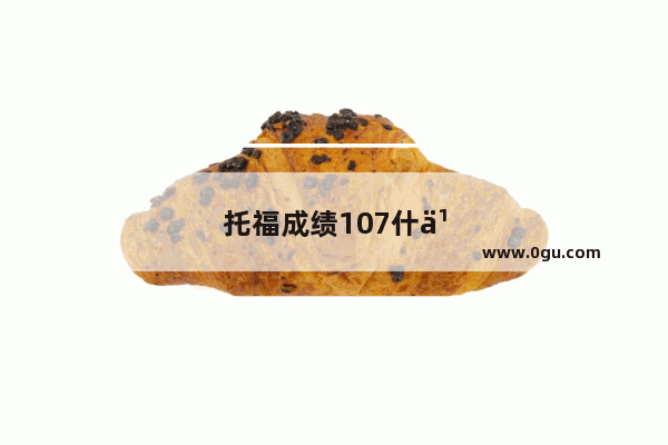 托福成绩107什么水平