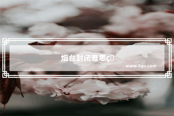烟台封闭雅思班有哪些