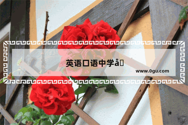英语口语中学到了什么道理