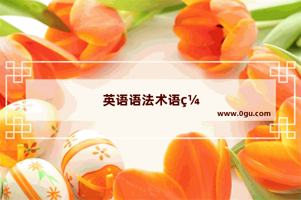 英语语法术语缩写大全