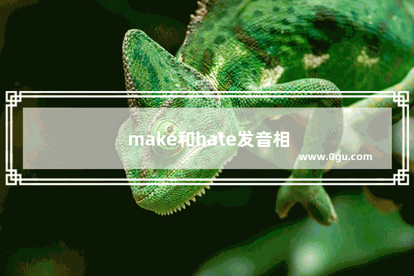 make和hate发音相同吗