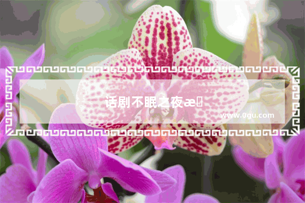 话剧不眠之夜是英语对白吗
